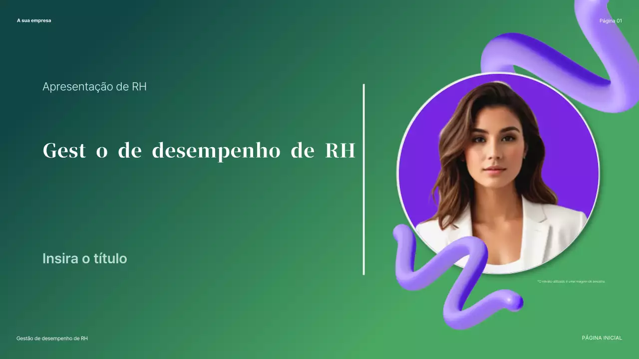apresentação RH verde e moderno