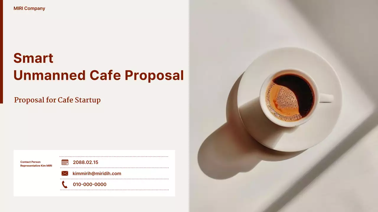 Proposta de Café Moderno Bege