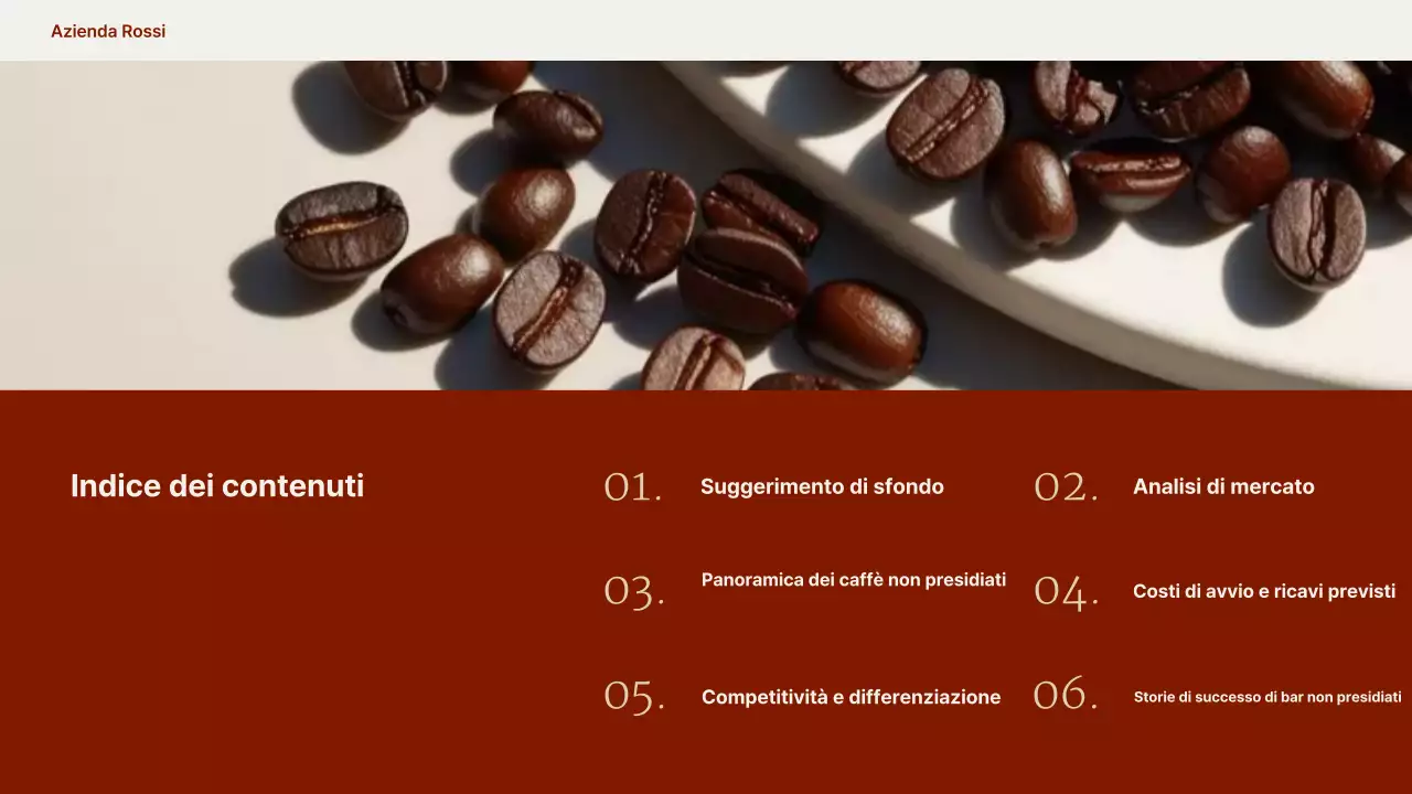 Proposta di caffè moderno beige