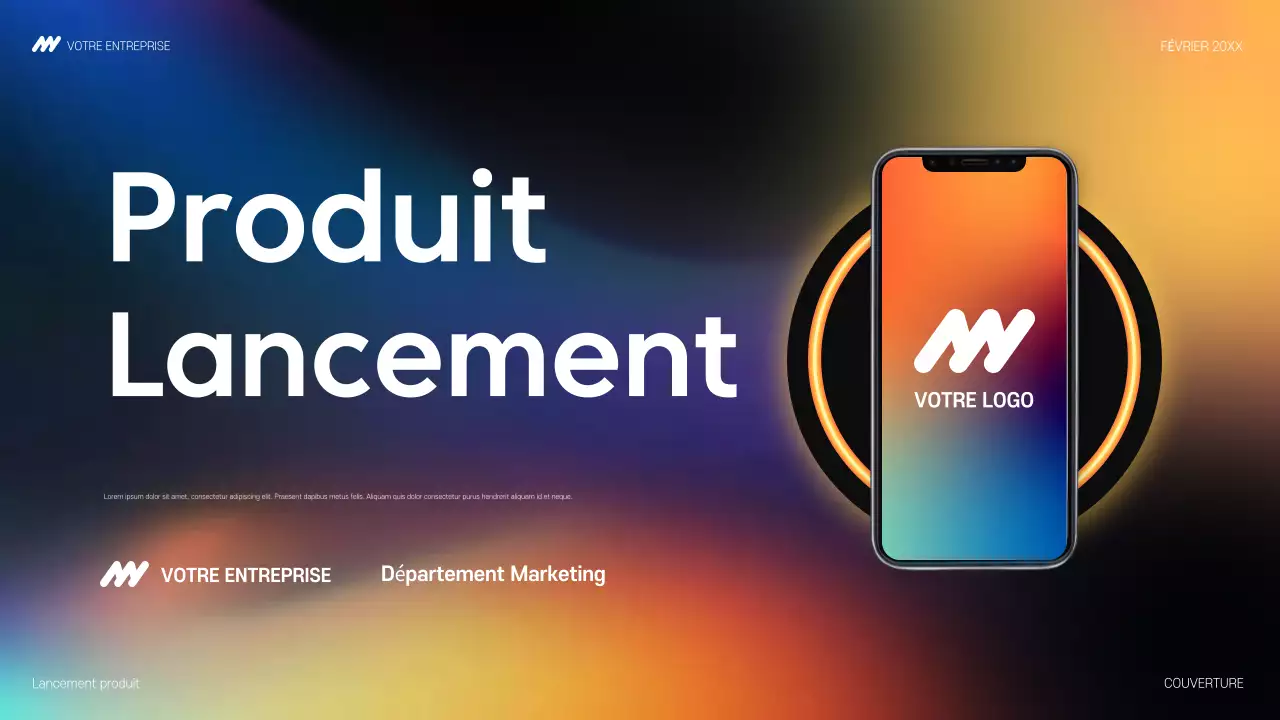 annonce de la technologie moderne arc-en-ciel