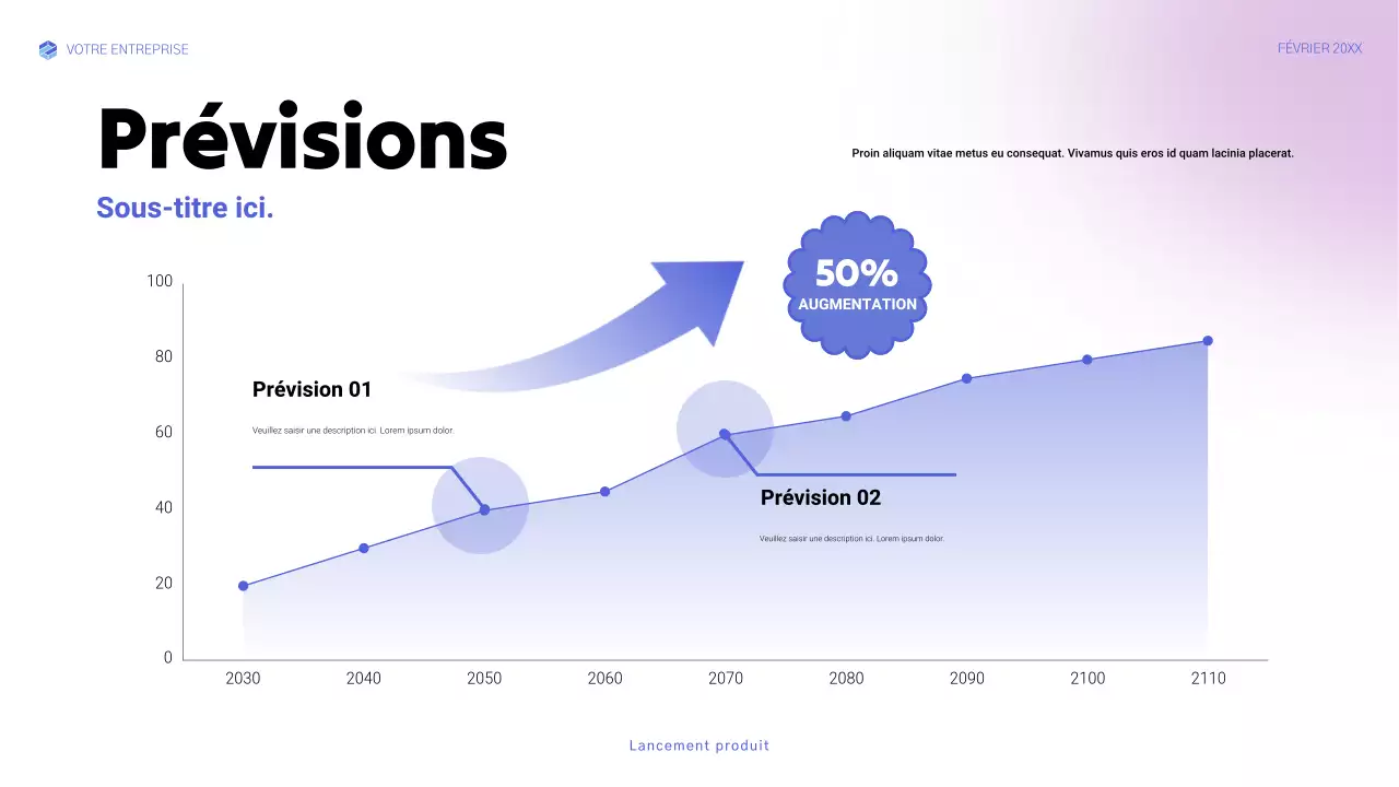 annonce de blue modern tech