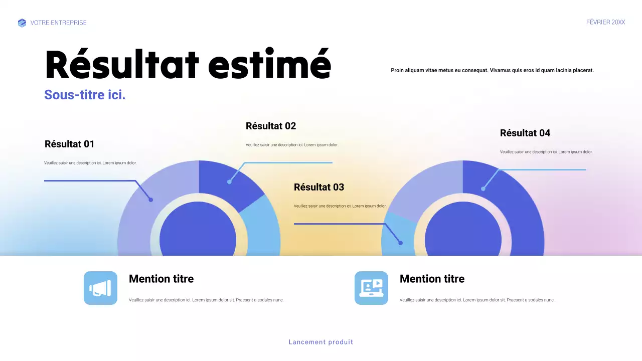 annonce de blue modern tech