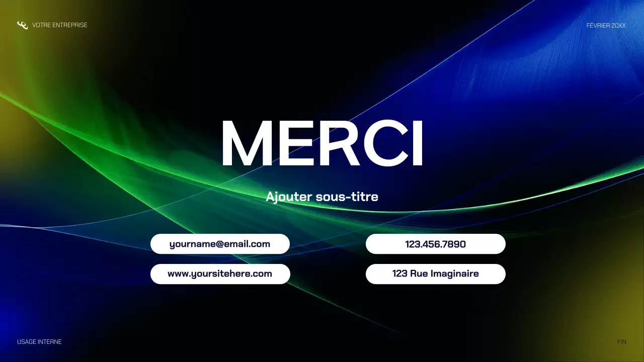 présentation de startup moderne de la marine