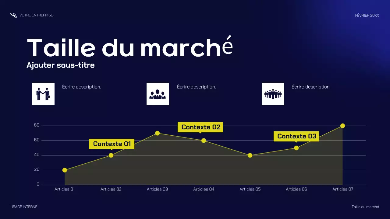 présentation de startup moderne de la marine
