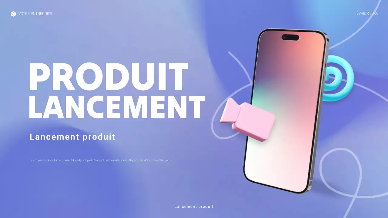 annonce de blue modern tech