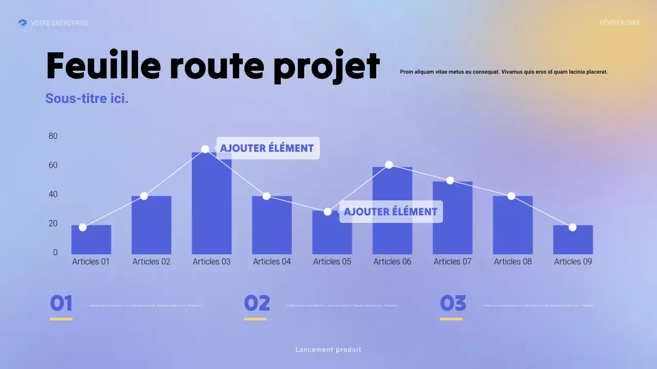 annonce de blue modern tech