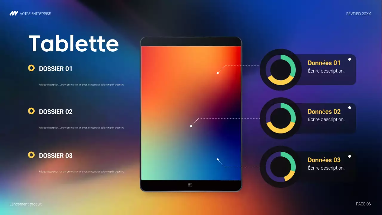 annonce de la technologie moderne arc-en-ciel