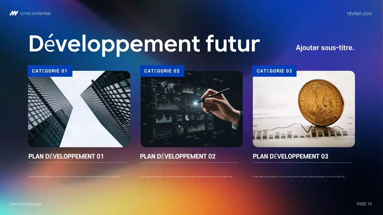 annonce de la technologie moderne arc-en-ciel