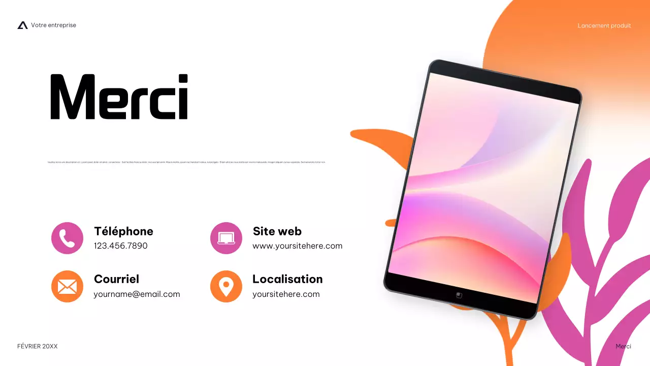 présentation moderne des produits dans la marine