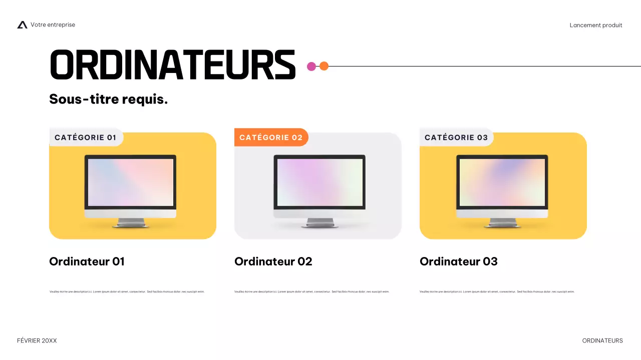 présentation moderne des produits dans la marine