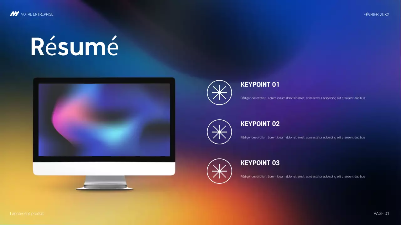 annonce de la technologie moderne arc-en-ciel