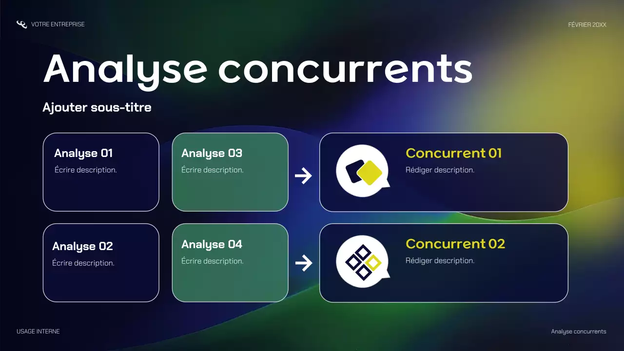 présentation de startup moderne de la marine