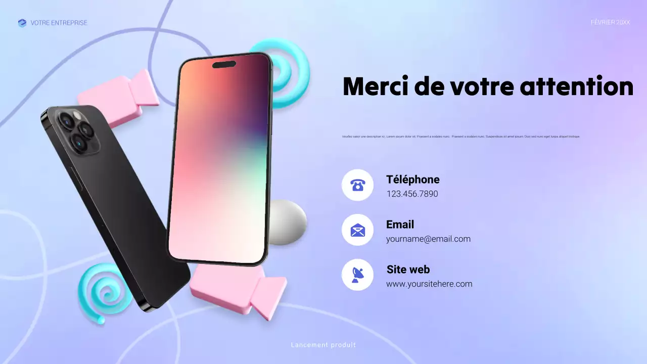 annonce de blue modern tech