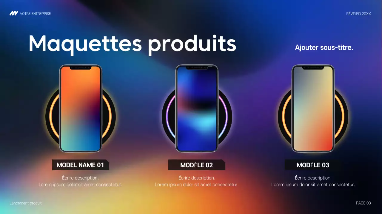 annonce de la technologie moderne arc-en-ciel