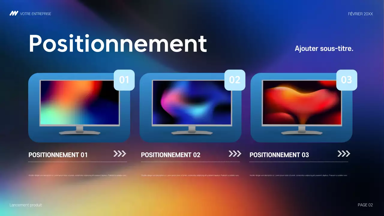 annonce de la technologie moderne arc-en-ciel