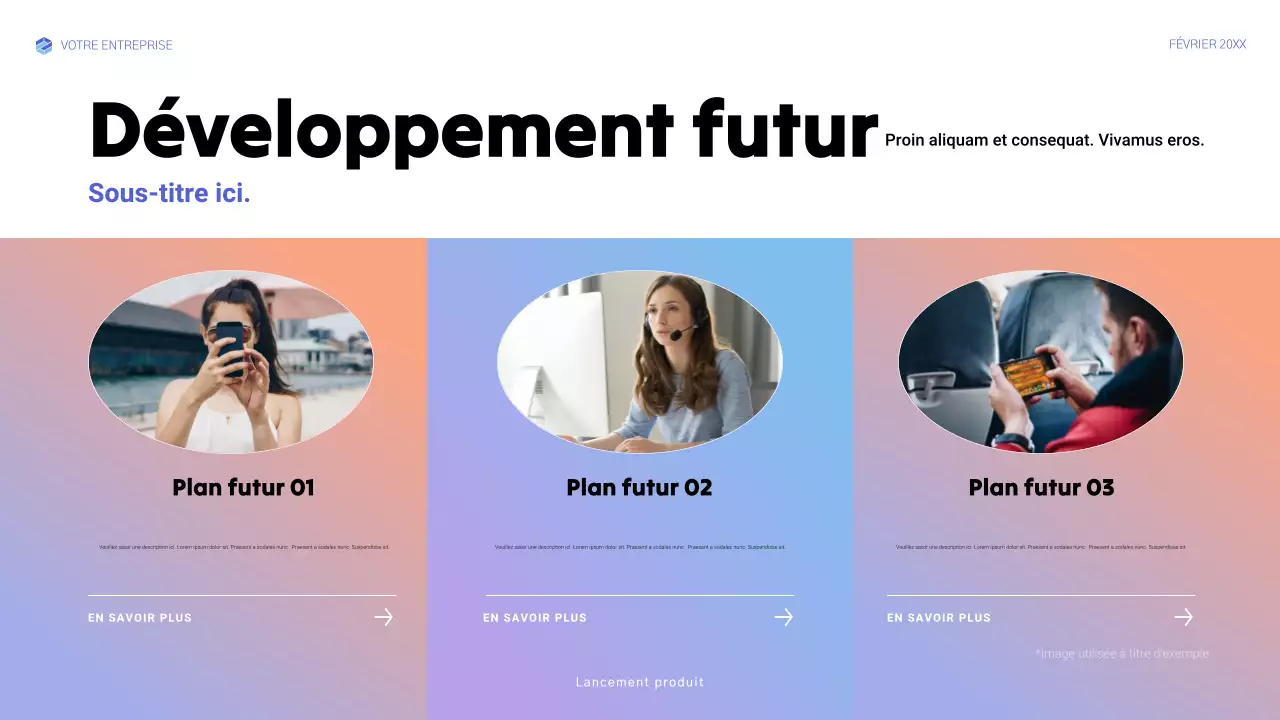 annonce de blue modern tech