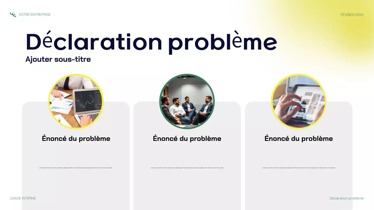 présentation de startup moderne de la marine