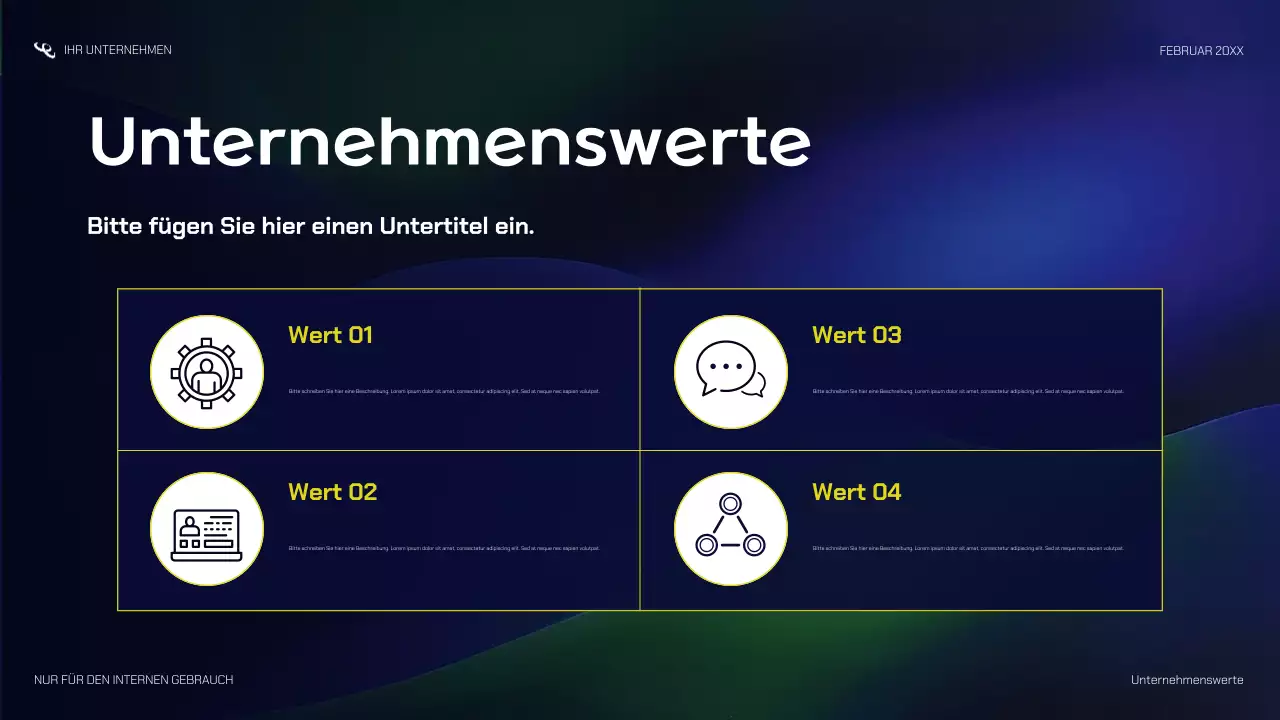 navy modern startup Präsentation