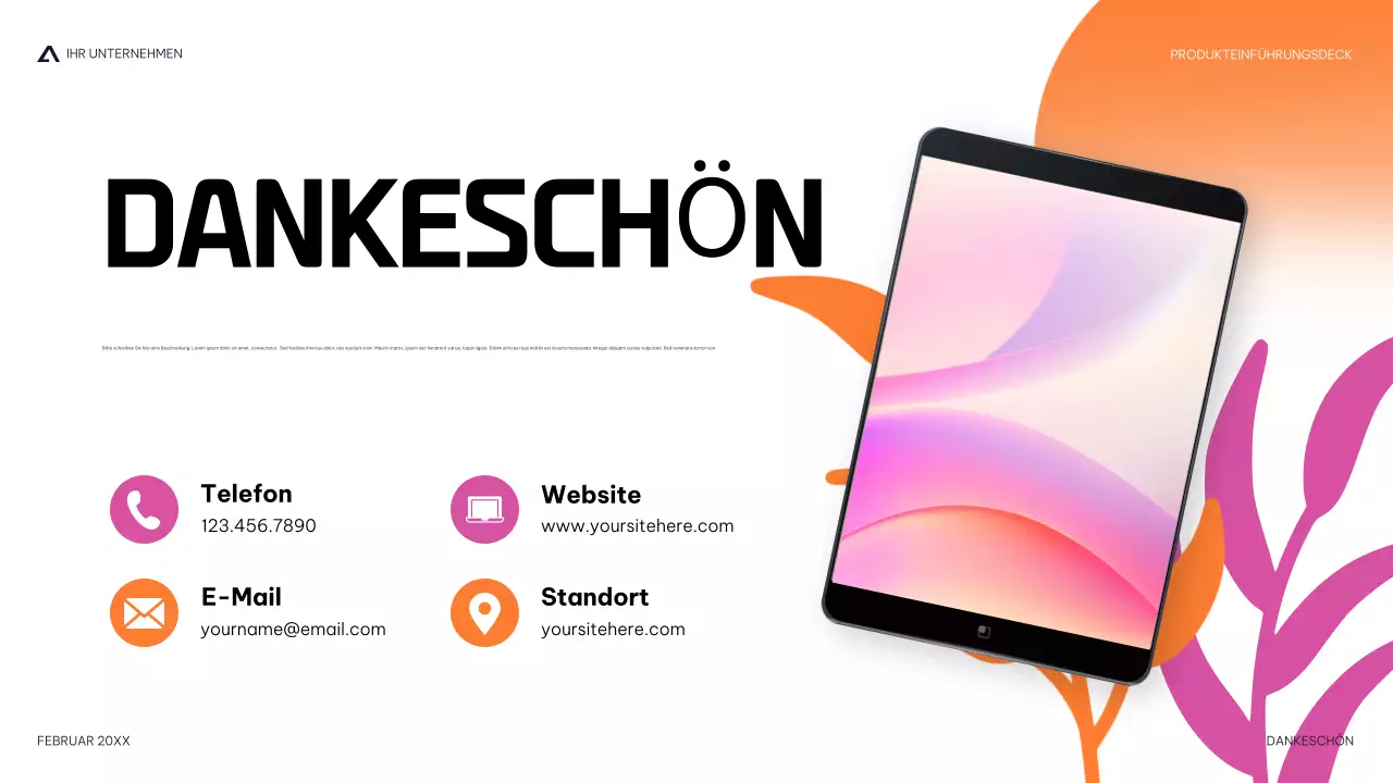 moderne Produktpräsentation in der Marine