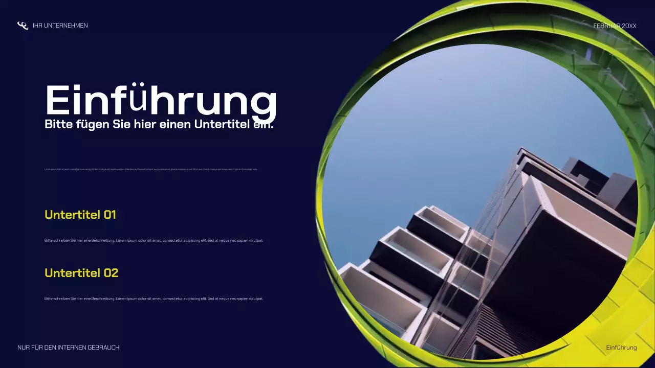 navy modern startup Präsentation