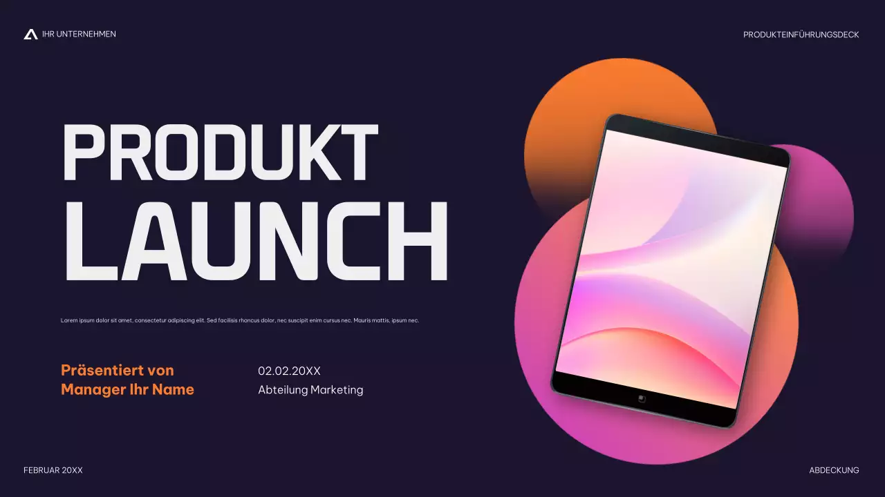 moderne Produktpräsentation in der Marine