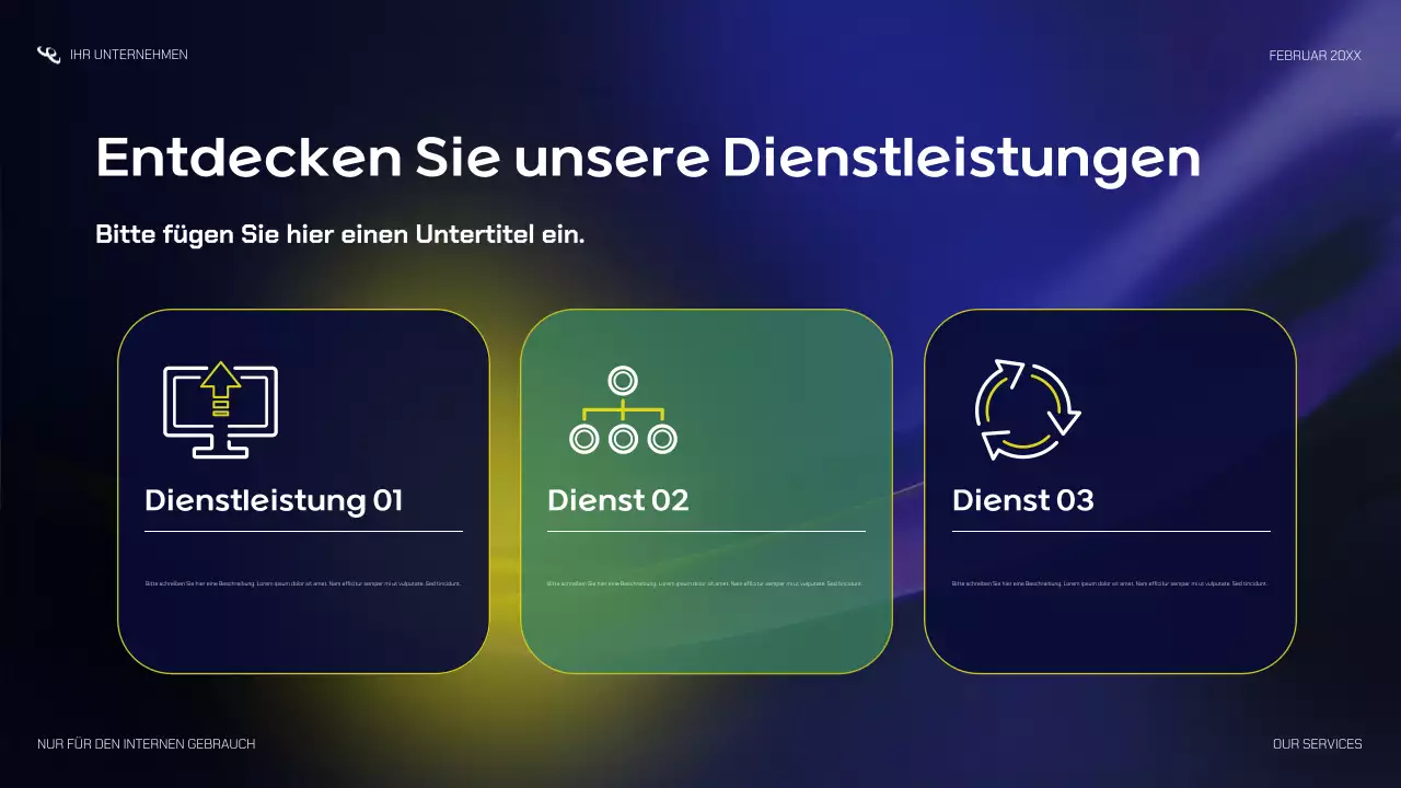 navy modern startup Präsentation