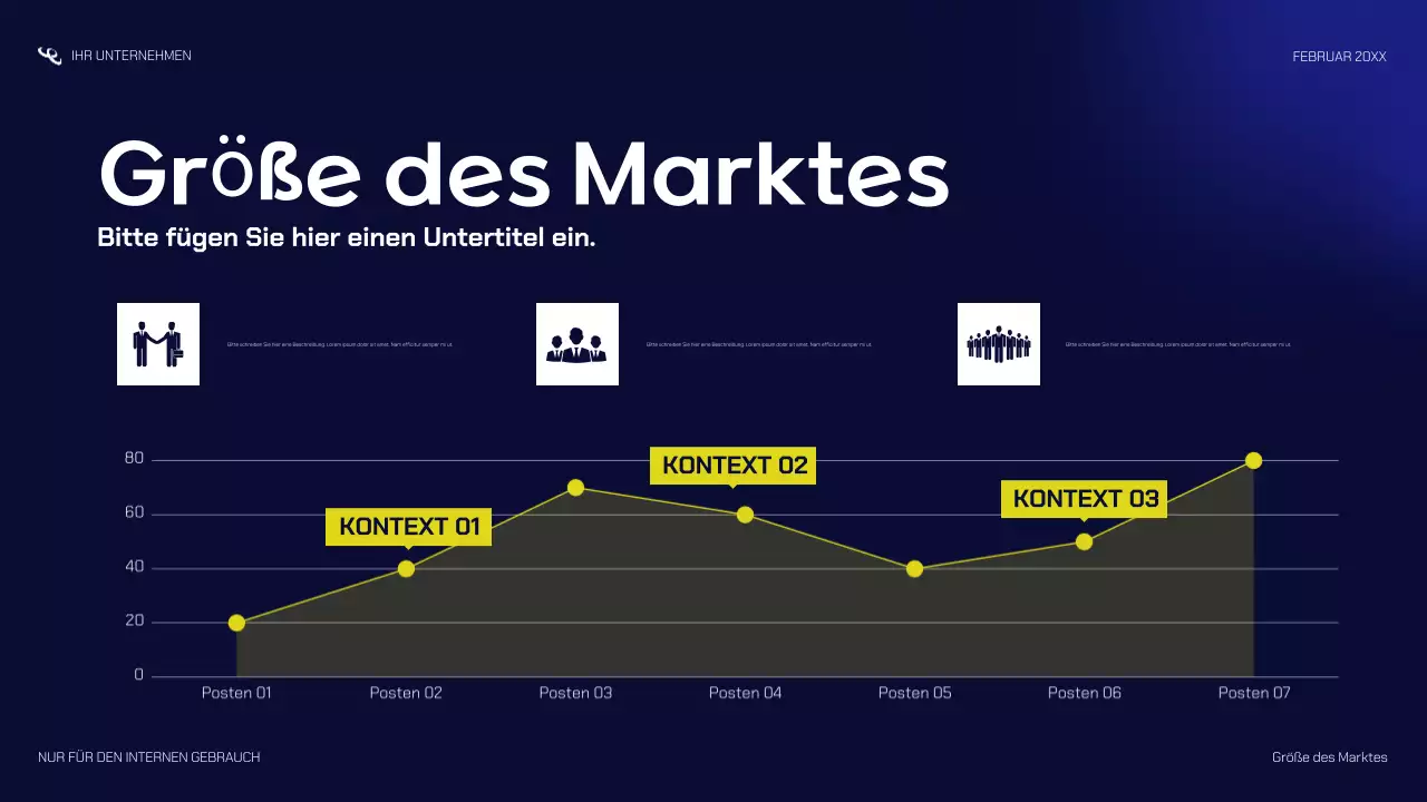 navy modern startup Präsentation