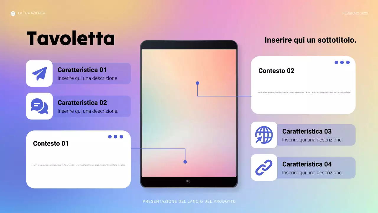 annuncio di blue modern tech