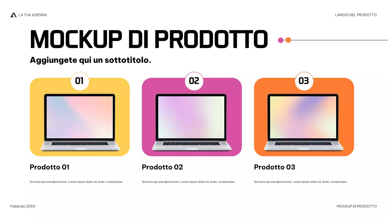 presentazione del prodotto moderno della marina