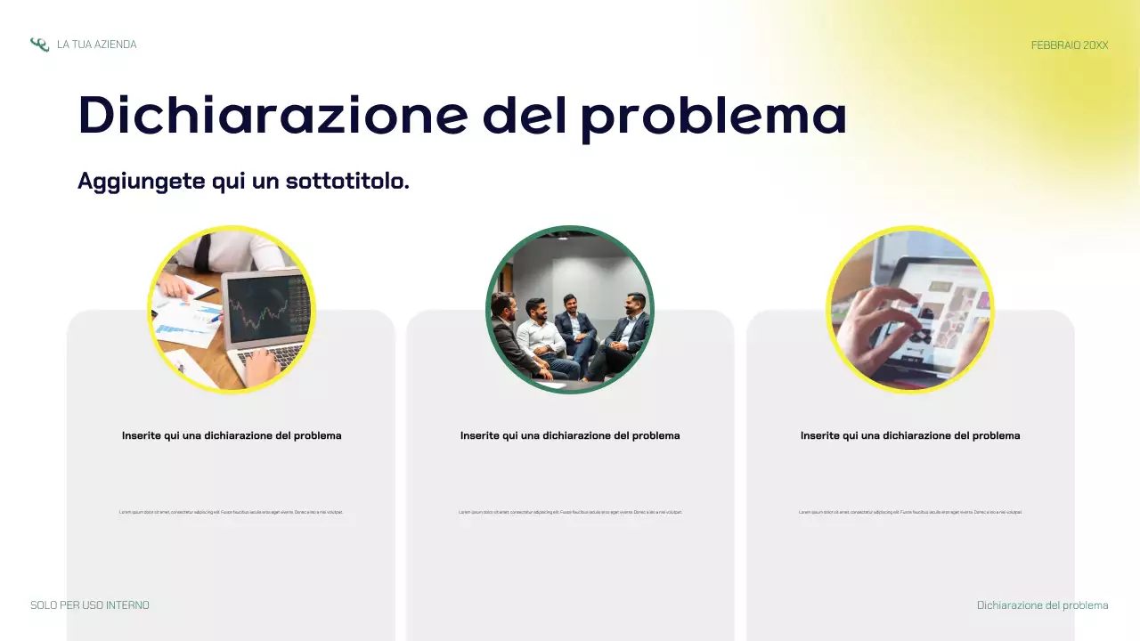 presentazione di una startup moderna della marina