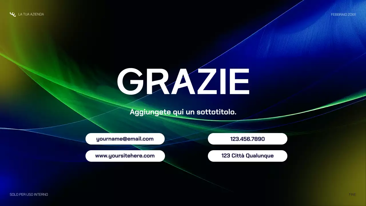 presentazione di una startup moderna della marina