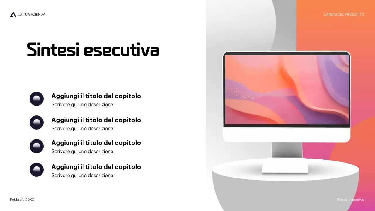 presentazione del prodotto moderno della marina