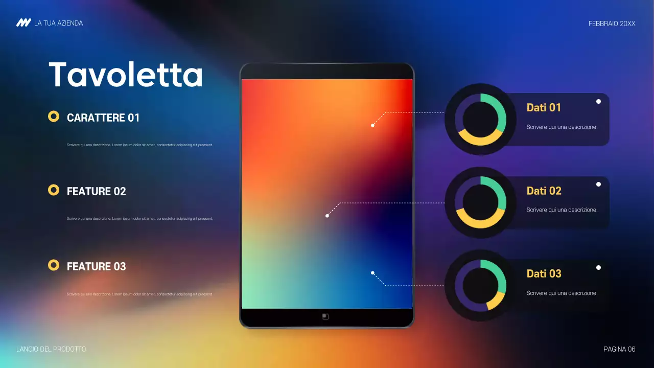 annuncio di rainbow modern tech