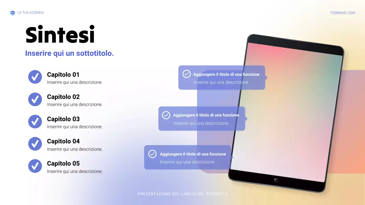 annuncio di blue modern tech