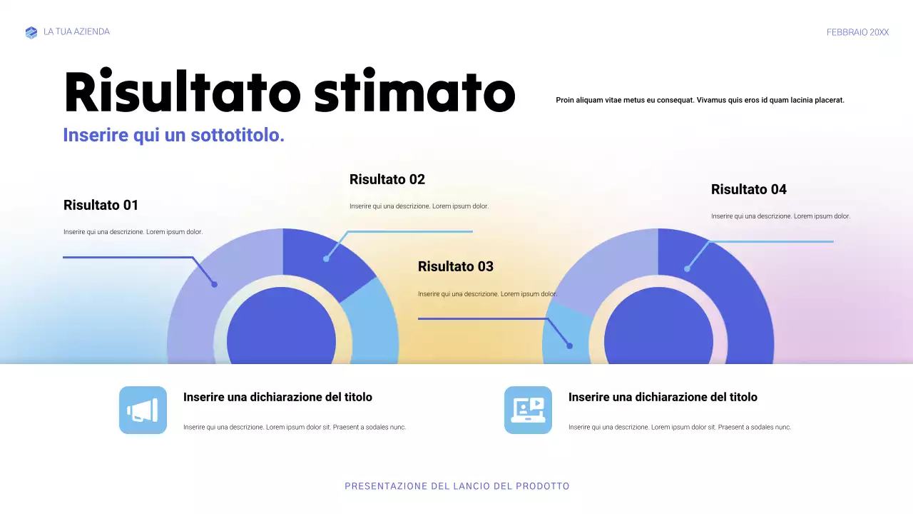 annuncio di blue modern tech