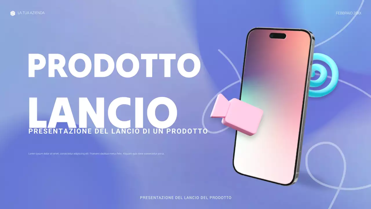 annuncio di blue modern tech