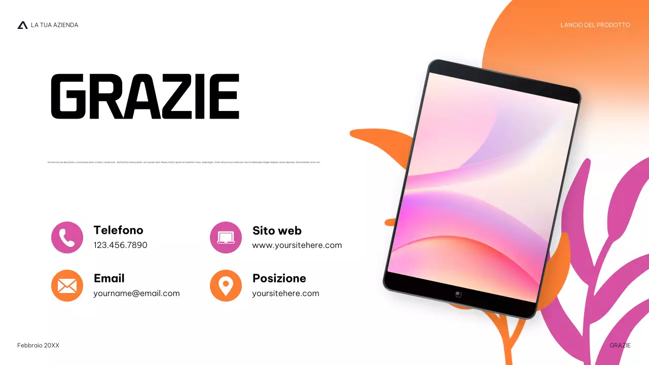 presentazione del prodotto moderno della marina