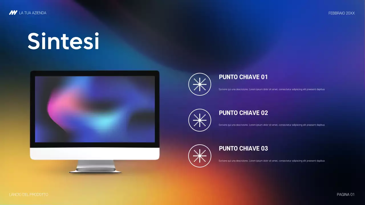 annuncio di rainbow modern tech