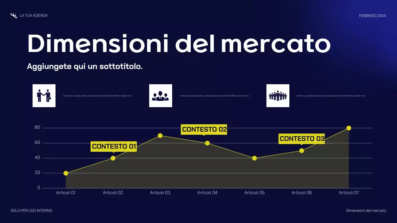 presentazione di una startup moderna della marina
