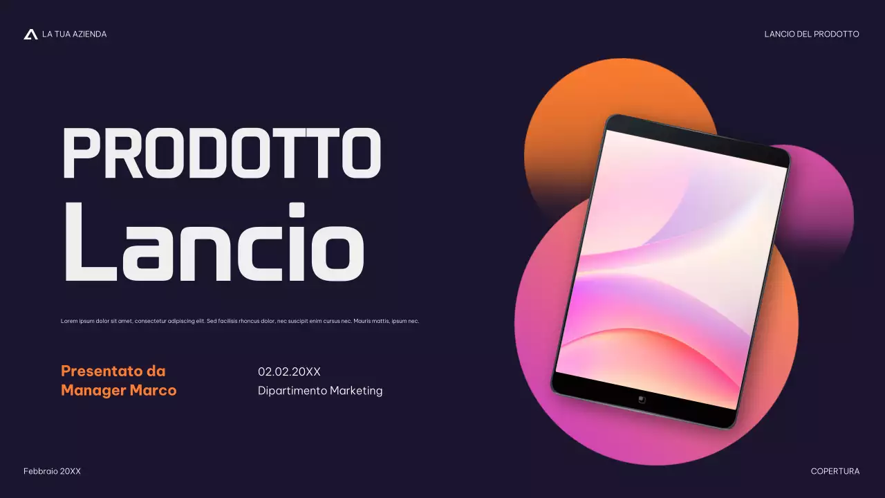 presentazione del prodotto moderno della marina