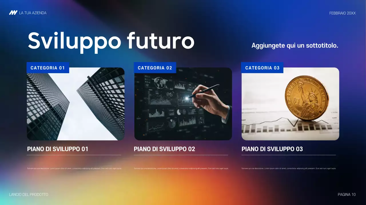 annuncio di rainbow modern tech