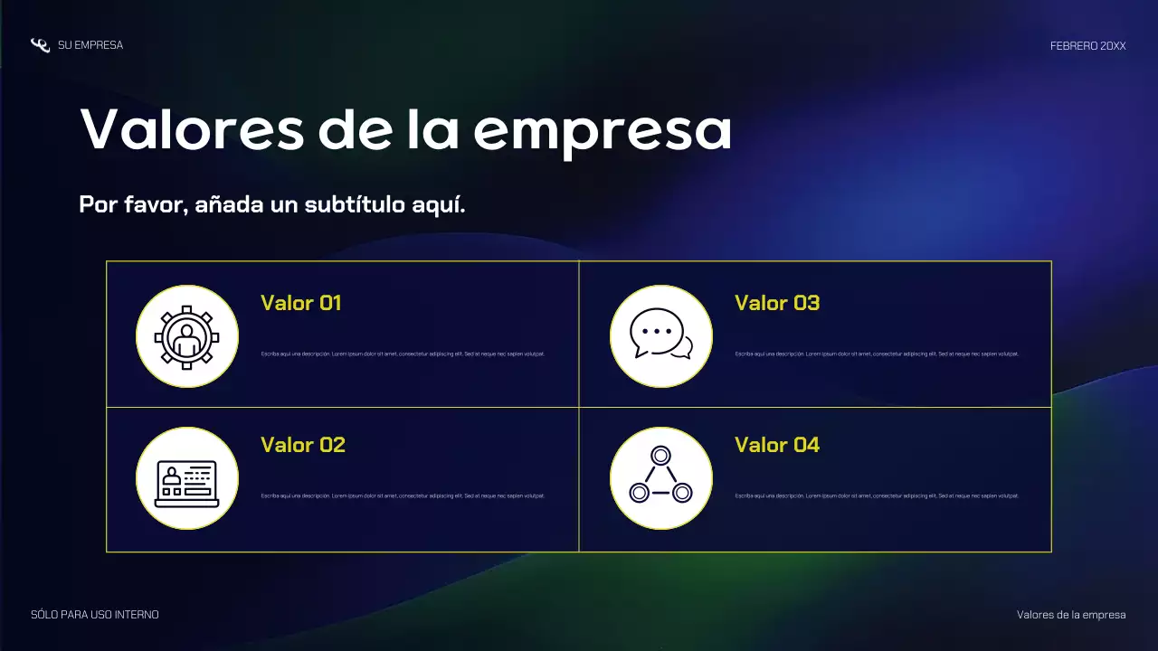 presentación de la startup navy modern