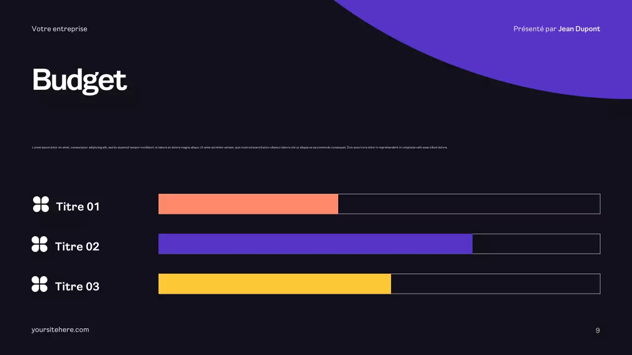 Plan de publicité moderne jaune