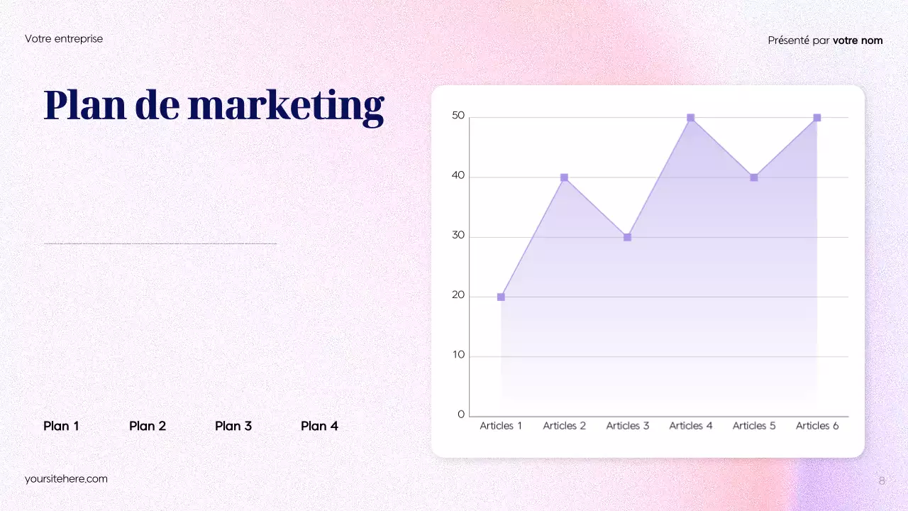 Plan de publicité moderne bleu