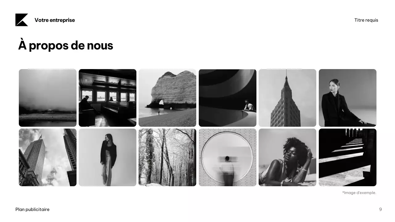 Document sur le plan de publicité moderne de la marine