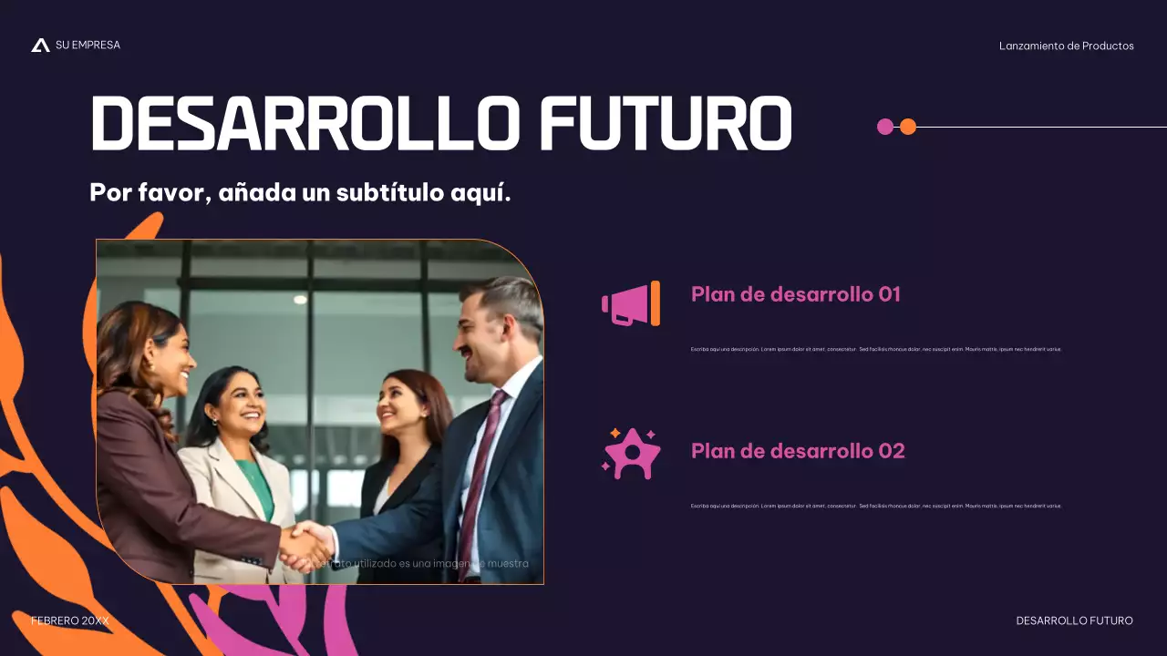 moderna presentación de productos navy