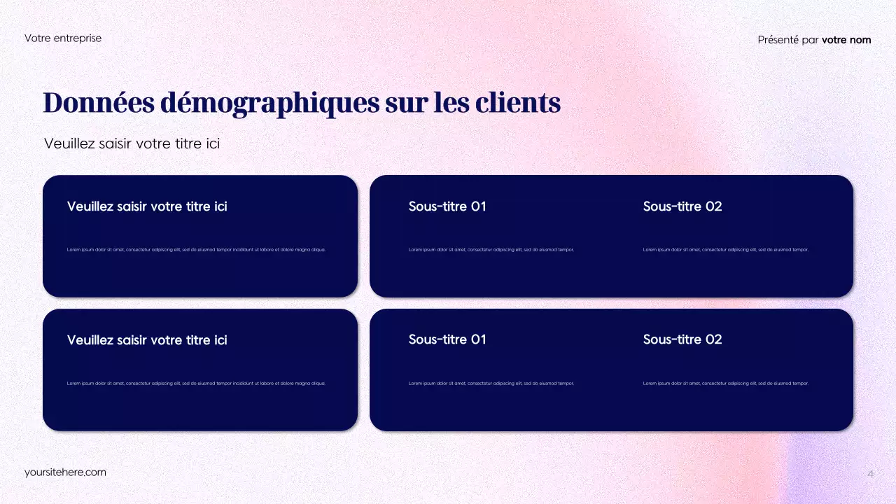 Plan de publicité moderne bleu