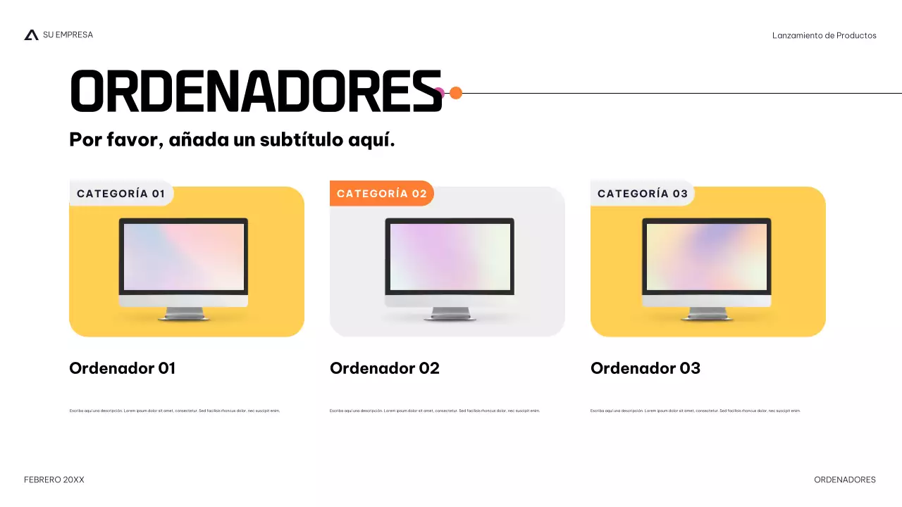 moderna presentación de productos navy