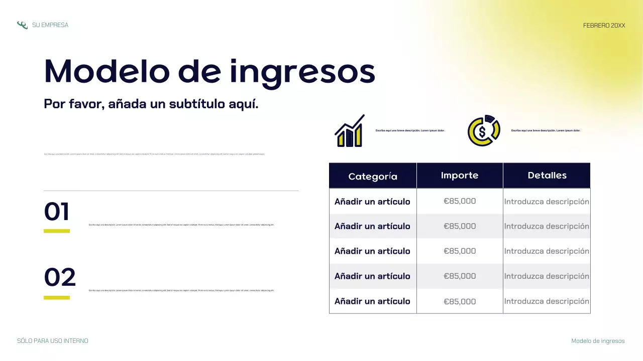 presentación de la startup navy modern