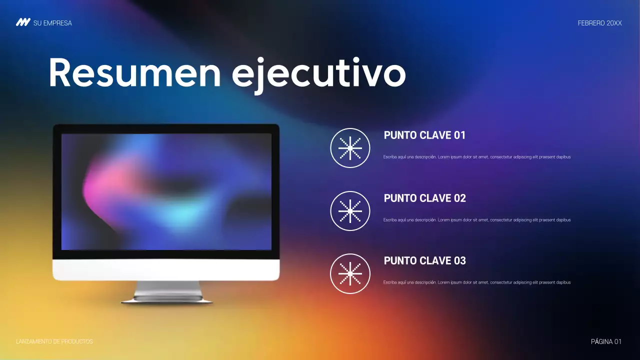 anuncio rainbow modern tech